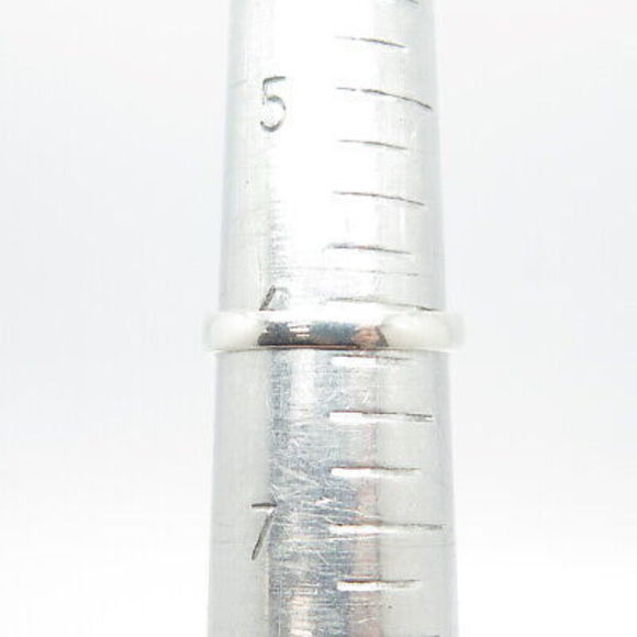 925 Sterling Silver Vintage Open Heart Ring Size 6.25 - Picture 8 of 8